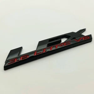 BLACK Holden Commodore VE VF LFX 3.6 Ltr V6 Grille Badge Ute Sedan Wagon S1 S2  - Picture 1 of 5