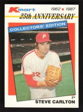 1987 Topps Kmart 25th Anniversary  #15 Steve Carlton  Philadelphia Phillies