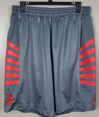 AIR JORDAN XII RETRO 12 COOL GREY BASKETBALL SHORTS ORANGE 476683-065 (SIZE 2XL) - Image 1 of 4