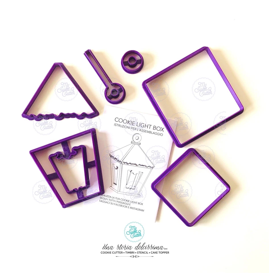 MY SWEET CUTTER Natale Lanterna 3D Light Box Cookie Cutter Formine Biscotti