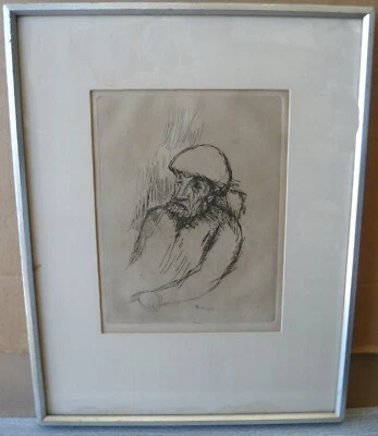 PIERRE BONNARD, RETRATO DE RENOIR, c. 1916, grabado, Ltd. ED., impreso por VOLLARD Foto 1 de 4