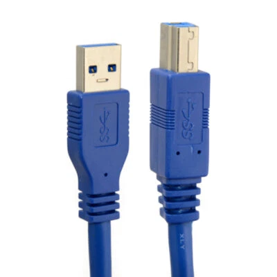 New USB 3.0 Standard A Type Male to B Type Male cable 1m for External Hard disk - Image 1 of 4