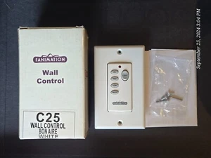 Fanimation C25 3 Speed non-Reversing Dimming Wall Remote - Picture 1 of 1