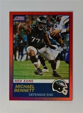 2019 Score Football Red Zone #189 Michael Bennett /20