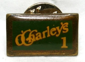 Vintage 1990s O'CHARLEY'S Restaurant & Bar Employee 1 YEAR SERVICE Flair PIN - Picture 1 of 2