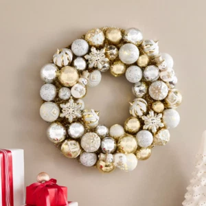 Kringle Express 22" Shatterproof Lit Ornament Wreath in Snowflake NEW NIB - Picture 1 of 1