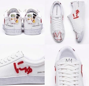 Nyu x Basquiat Colaboración Limitada SANGACIO en mano EE. UU. Talla 9,5 Japón ventas - Imagen 1 de 22