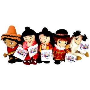 Disney ITS A SMALL WORLD Set 5 Sitzsäcke China Mexiko England Japan Neu mit Etikett - Bild 1 von 12