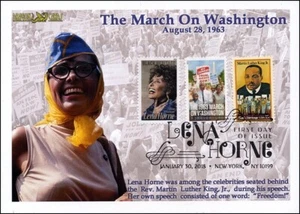 Sc. 5259 Lena Horne Marcia su Washington Carte Drago Combo FDC - Foto 1 di 1