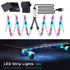 LED Cool Electric Scooter Night Cycling Colorful RGB Waterproof Strip Light AU - Picture 1 of 10