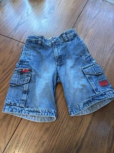 vtg gap boys cargo denim jean shorts baggy 6 - Picture 1 of 3