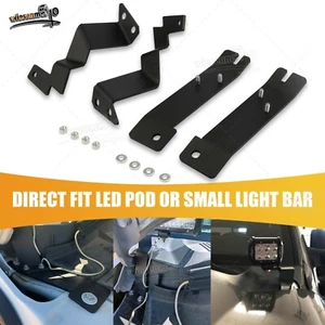 Fit 11-16 Ford F-250 F-350 Super Duty LED Light Pod Ditch Hood Mounting Brackets - Picture 1 of 9