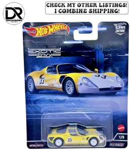 Hot Wheels 2022 - Exotic Envy - '69 Alfa Romeo 33 Stradale 1/5 in Yellow - Picture 1 of 3