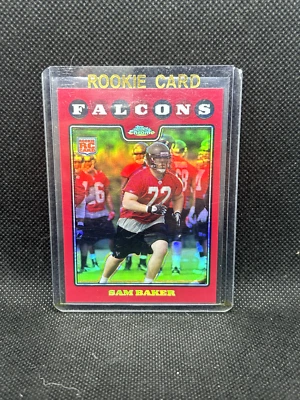 2008 TOPPS CHROME RED REFRACTOR /25 TC223 RC Sam Baker - Image 1 of 2