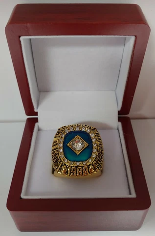 Kirk Gibson - 1988 Los Angeles Dodgers World Series Ring With Wooden Display Box Cover
