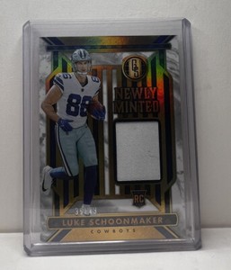 2023 Panini Gold Standard #NM-24 Luke Schoonmaker RC Newly Minted Patch 35/49