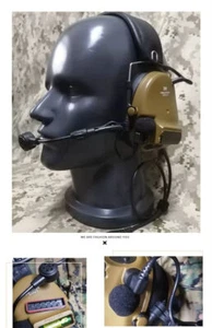 Comtac XPI Army Communication Noise Reduction Tactical Headset Green Brown Stock - Picture 1 of 10
