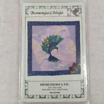 Hummingbird Delight Bird Animal Nature Quilt Pattern Template Designers LTD - Image 1 of 4