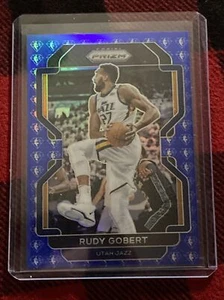 2021-22 PRIZM BLUE DIAMOND 75TH ANNIVERSARY SSP RUDY GOBERT no. 239 NBA - Picture 1 of 2