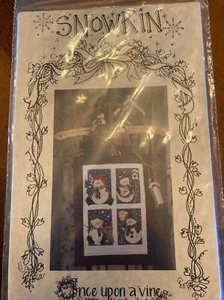Snowkin 15”x20” Wall Quilt Pattern Kim Goodrich Sewing New Once Upon a Vine - Picture 1 of 3