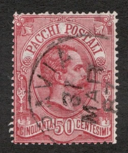 1884 Italy Sc# Q3 Parcel Post 50¢ - Umberto I - Used stamp Cv$14.50 - Picture 1 of 1