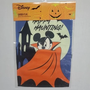 Neu - Disney Garten Flagge (12,5" x 18") Mickey Mouse - Happy Haunting SPOOKY - Bild 1 von 7