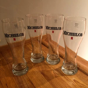 Juego de 4 vasos de cerveza coleccionables Michelob 0,5 L American Lager 16,9 OZ Pilsner - Imagen 1 de 9