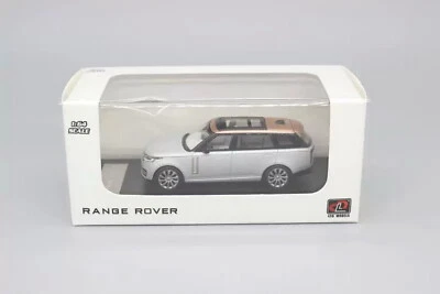 Land Rover Range Rover L460 2022 modelo coche diecast plateado juguete LCD escala 1/64 Foto 1 de 4