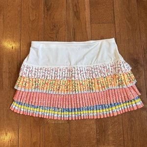 Lucky In Love Damen-Tennis Pickleball-Skortrock Blumenmuster plissierte Stufen M (8-10) - Bild 1 von 7