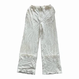 Women’s The Jump W26 L28 Cream 100% Wool Wide Leg Trousers Made In Japan - Picture 1 of 7