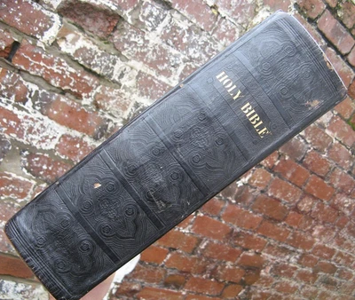 1839 King James Holy Bible- Leather Large Print Appointed to be Read in Churches - image 1 of 4