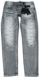 DSQUARED2 Men’s Gray Distressed Jeans NWT Size 30 (98% Cotton) Clean & Ready - Picture 1 of 6