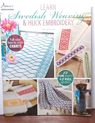 Learn Swedish Weaving & Huck Embroidery Pattern Book Annie’s Needlework - Image 1 of 4