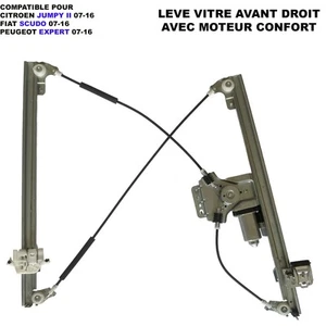 Lève-vitre Avant Droit avec Moteur pour Expert Jumpy Scudo (2007-2016) 9222HG - Imagen 1 de 8