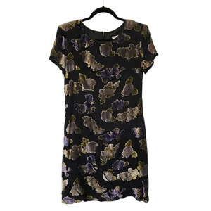 Vintage Talbots Kleid 4 90er Ausbrenner Samt Waldfee Grunge Arbeit - Bild 1 von 6