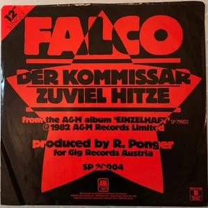 Falco - Der Kommissar / Zuviel Hitze (12", Single) (Very Good Plus (VG+)) 355277 - Picture 1 of 4