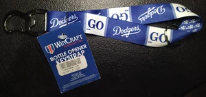 WinCraft MLB Baseball Los Angeles Dodgers 10" GO DODGERS Bottle Opener Keystrap - Picture 1 of 2