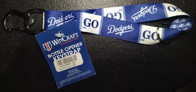 WinCraft MLB Baseball Los Angeles Dodgers 10" GO DODGERS Bottle Opener Keystrap - Image 1 of 2