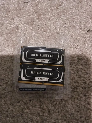 Crucial Ballistix 64GB (32GB x2) DDR4-3200 SoDIMM 260-Pin BL2K32G32C16S4B RAM - Image 1 of 2
