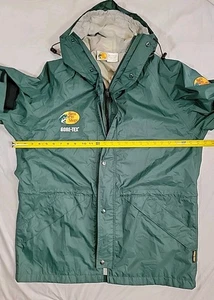 Vintage Bass Pro Shops Gore-Tex Jacket XL TALL Hunter Green Rain Coat Fishing - Picture 1 of 12
