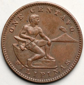 1917-S Philippines 1 Centavo - Picture 1 of 2