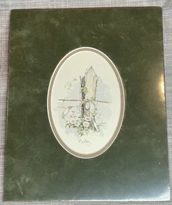 1986 Wade Butler Pencil Signed and Matted Print Two Hummingbirds 8” x 10” - Picture 1 of 4