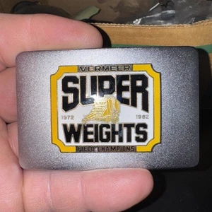 Vintage Vermeer Super Weights Rare Antique Belt Buckle Fast Free Shipping In Usa - Picture 1 of 4