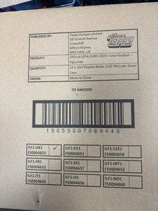 Full Box 192x Topps I Love Heart Football UEFA Euro Germany 2024 master case - Picture 1 of 2