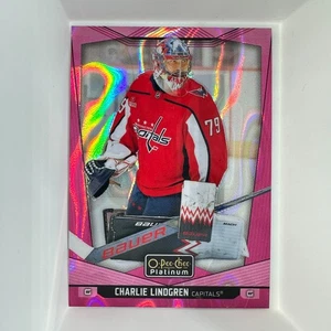 Charlie Lindgren 2024-25 O-Pee-Chee Platinum Pink Magma #167 - Picture 1 of 2