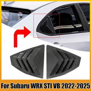 ABS Carbon Fiber Rear Window Vent Louver Covers For 2022-2025 Subaru WRX STI VB - Bild 1 von 13