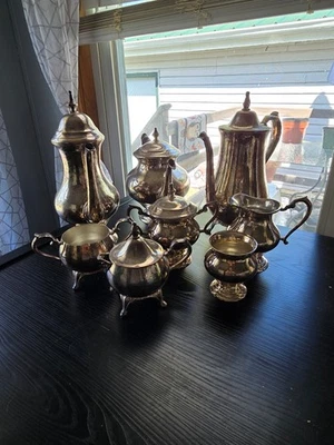 Juego de crema de azúcar té café fino serie International Silver Co CHIPPENDALE Foto 1 de 4