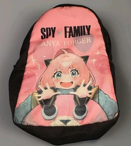 Spy x Family Anya Forger rosa Anime Rucksack mit Netzpolsterung & Seitentaschen 16" - Bild 1 von 7