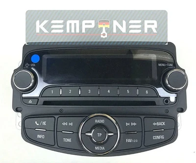 39012675, Autoradio mit CD inkl. Kodierung, Opel Corsa E, Adam, Original GM - Bild 1 von 4
