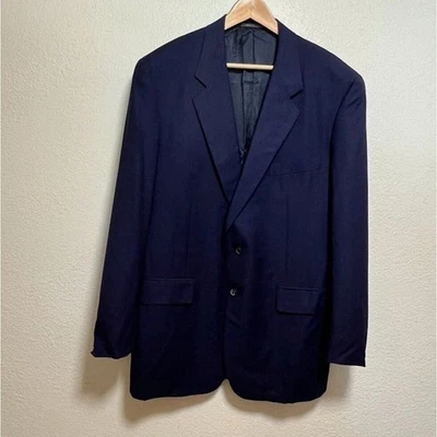Corneliani Made in Italy Saks Fifth Ave Wool Navy Mens Sport Jacket 52 US - Image 1 of 4